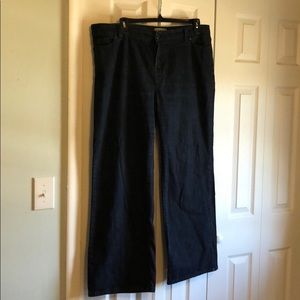 L.L. Bean plus size straight fit dark rinse jeans